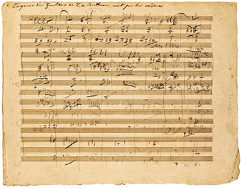 String Quartet no. 12, op. 127, <em>Maestoso</em> (first movement) sketch