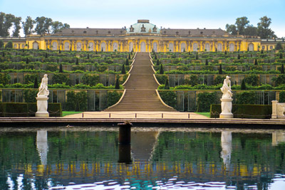 Sanssouci Palace in Potsdam, Germany, Friedrich Willhelm II’s summer residence